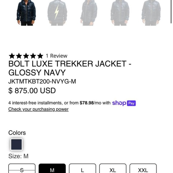 Aviator nation glossy jacket medium - Picture 3 of 11